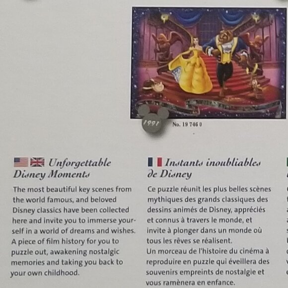 Ravensburger Disney Collector’s Edition: Beauty and the Beast Puzzle 1000 pieces - Picture 4 of 5